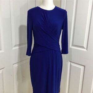 Eliza J Royal Blue 3/4 Sleeve Dress